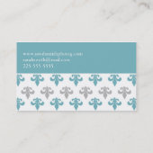 Fleur de Lis (Beste prijs van vandaag) Visitekaartje (Achterkant)