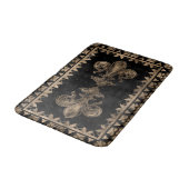 Fleur-de-lis - Black en Gold Badmat (Gekanteld)
