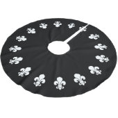 Fleur De Lis Black Kerstboom Rok (Gekanteld)