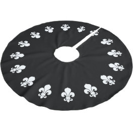 Fleur De Lis Black Kerstboom Rok