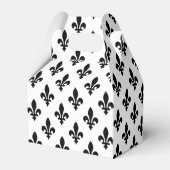 Fleur de Lis, Black on White, Black, Your Name Bedankdoosjes (Achterkant)