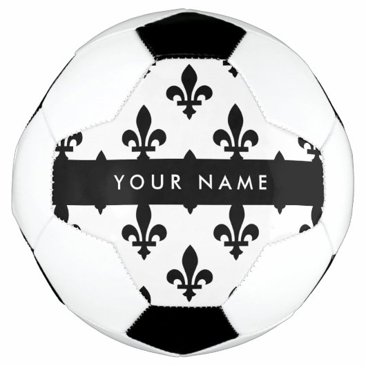 Fleur de Lis, Black on White, Black, Your Name Voetbal (Voorkant)