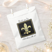 Fleur De Lis Bladgoud Bedankzakje (Geknipt)