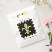 Fleur De Lis Bladgoud Bedankzakje (Gezegeld)