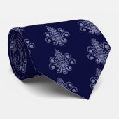 Fleur de Lis Bleu Stropdas (Opgerold)