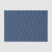 Fleur de Lis Blue French  Pattern Tissuepapier (Voorkant)