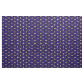 Fleur De Lis Blue Gold . Koninklijk  patroon Stof (Yard (91,4 cm))