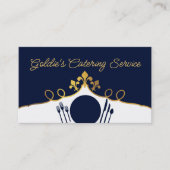 Fleur de Lis bord setting chef catering culinair Visitekaartje (Voorkant)