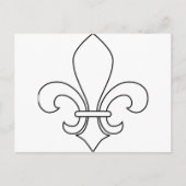 Fleur-de-lis Briefkaart (Voorkant)