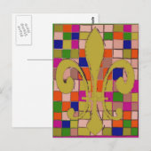 Fleur De Lis Briefkaart (Voorkant / Achterkant)
