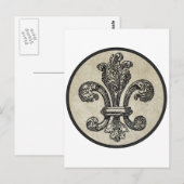 Fleur de Lis Briefkaart (Voorkant / Achterkant)
