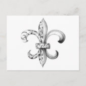 fleur-de-lis briefkaart (Voorkant)