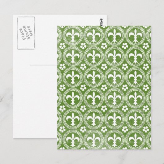 Fleur De Lis Briefkaart (Voorkant / Achterkant)