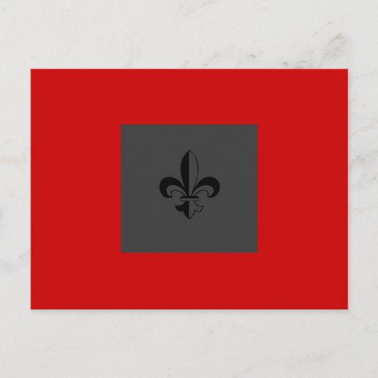 Fleur de lis briefkaart (Voorkant)