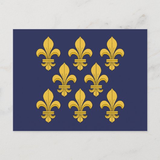 Fleur-de-lis Briefkaart (Voorkant)