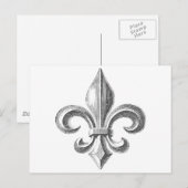 Fleur de Lis Briefkaart (Voorkant / Achterkant)