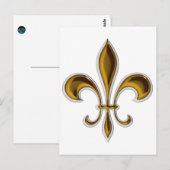 Fleur De Lis Briefkaart (Voorkant / Achterkant)