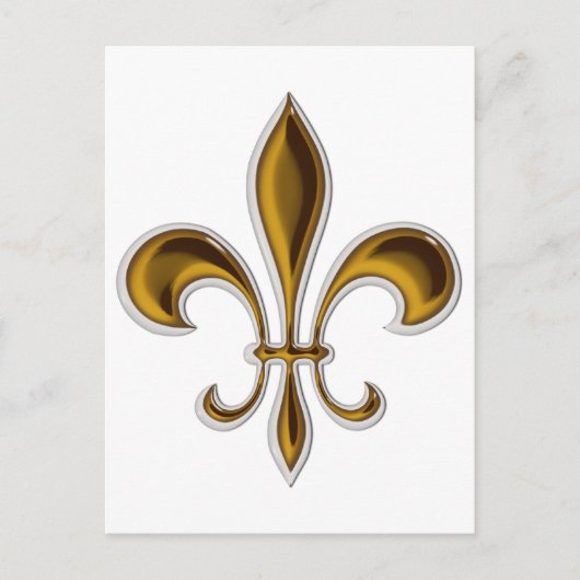 Fleur De Lis Briefkaart (Voorkant)