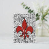 fleur de lis briefkaart (Staand voorkant)