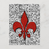 fleur de lis briefkaart (Voorkant)