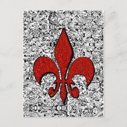 fleur de lis briefkaart (Voorkant)