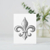 Fleur de Lis Briefkaart (Staand voorkant)
