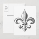 Fleur de Lis Briefkaart (Voorkant / Achterkant)