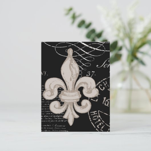  Fleur de Lis...briefkaart Briefkaart (Staand voorkant)