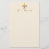Fleur-de-lis Briefpapier (Voorkant)