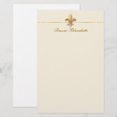 Fleur-de-lis Briefpapier (Voorkant / Achterkant)