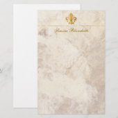 Fleur-de-lis Briefpapier (Voorkant / Achterkant)