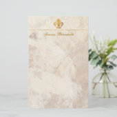 Fleur-de-lis Briefpapier (Staand voorkant)