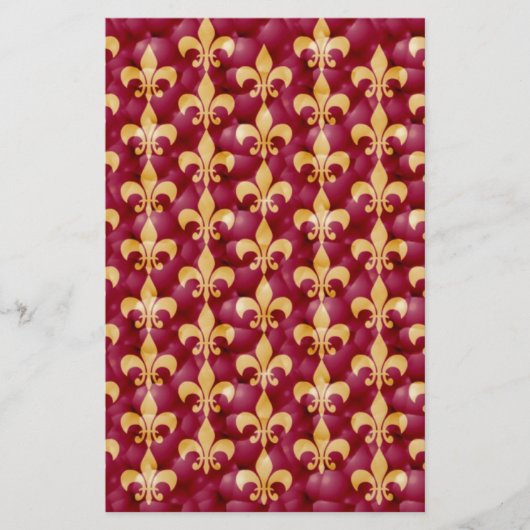 Fleur de lis briefpapier (Voorkant)