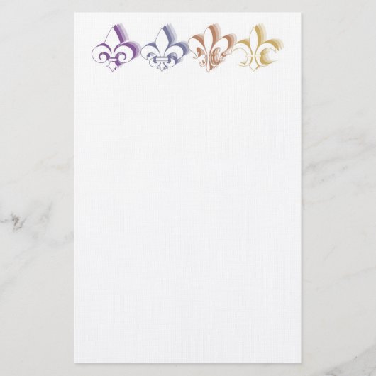 Fleur de Lis Briefpapier (Voorkant)