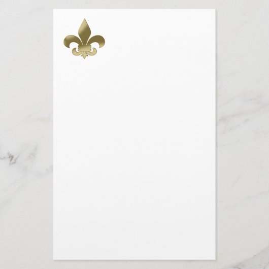 Fleur de Lis Briefpapier (Voorkant)
