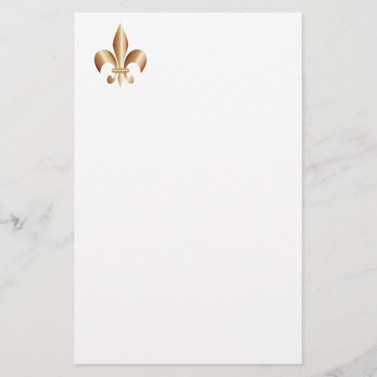 Fleur de lis briefpapier (Voorkant)