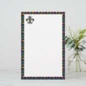 Fleur De Lis Briefpapier (Staand voorkant)