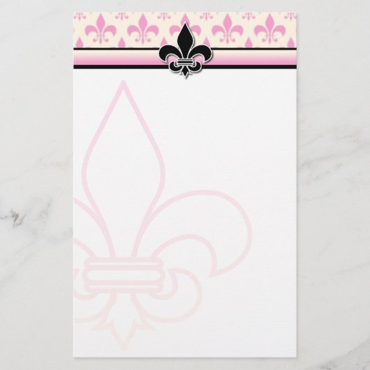 Fleur de Lis Briefpapier Design (Voorkant)