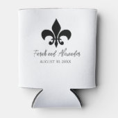 Fleur de Lis Bruiloft Blikjeskoeler (Voorkant)
