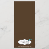 Fleur de Lis Bruiloft Menu (Achterkant)