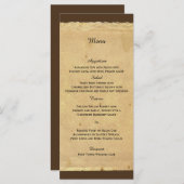 Fleur de Lis Bruiloft Menu (Voorkant / Achterkant)