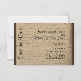  Fleur de Lis Bruiloft Save the Date