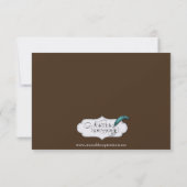 Fleur de Lis Bruiloft Save the Date (Achterkant)