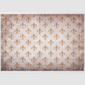 Fleur De Lis Bruin Decoupage Papier (Voorkant)