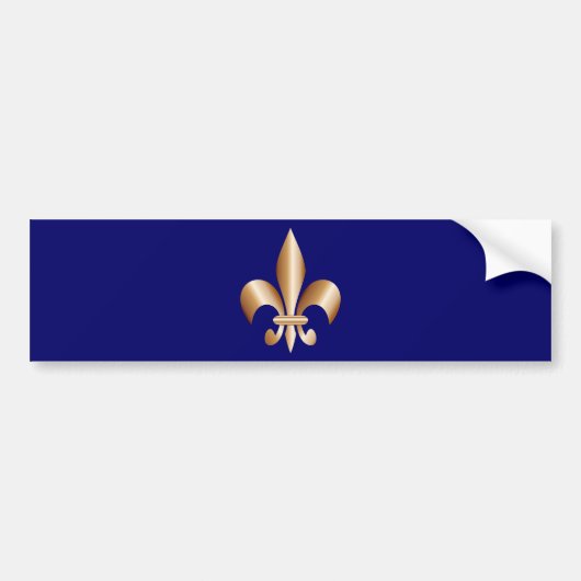 Fleur de lis bumpersticker (Voorkant)