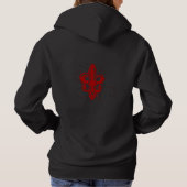 Fleur de Lis Burst Red Hoodie (Achterkant)
