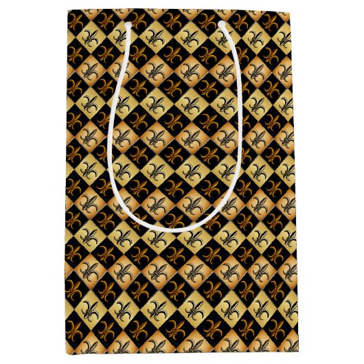 Fleur De Lis-cadeaubag Medium Cadeauzakje (Voorkant)