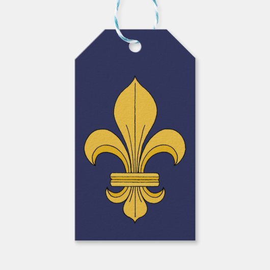 Fleur-de-lis Cadeaulabel (Voorkant)