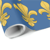 Fleur-de-lis Cadeaupapier (Rol Hoek)