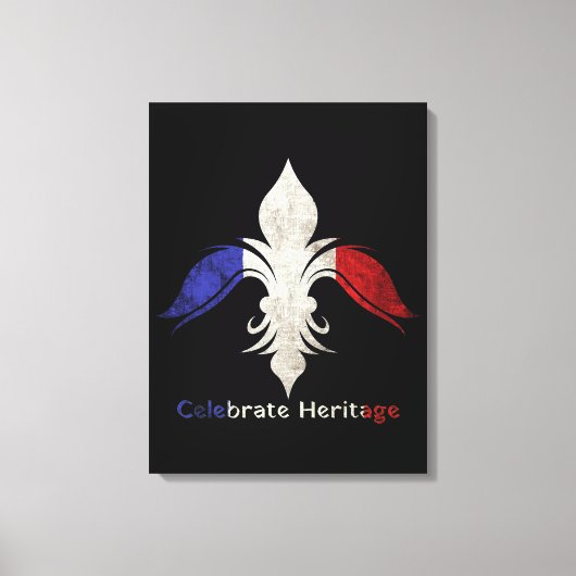 Fleur de Lis Canvas Afdruk (Voorkant)